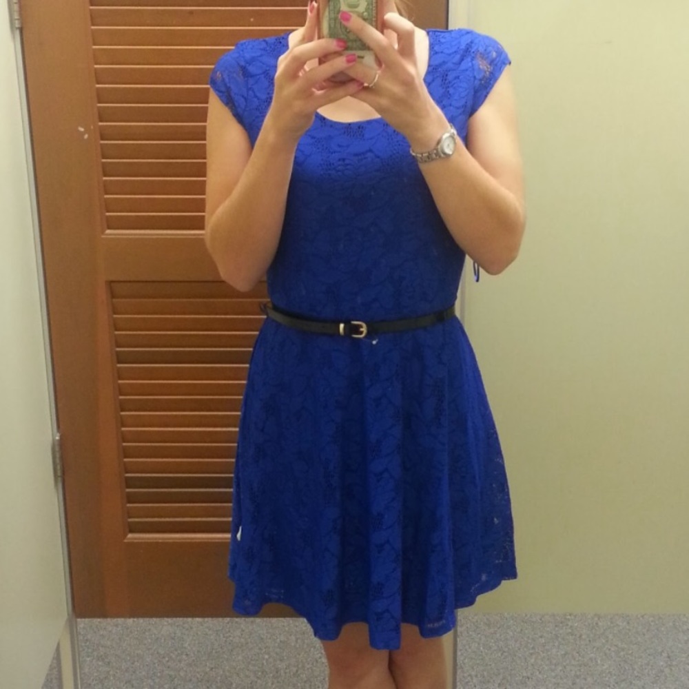 Blue Lace Dress